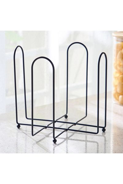 Home Box Ebony Dinner Plate Holder Rack