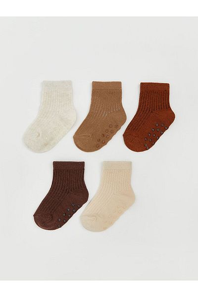 LC Waikiki New Season Patterned Baby Boy Socks 5-Piece