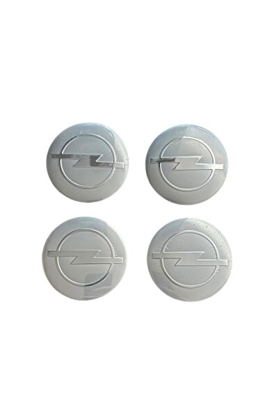 Opel Set 4 capace roti 57mm exterior, 54mm interior Argintiu compatibil/inloc...