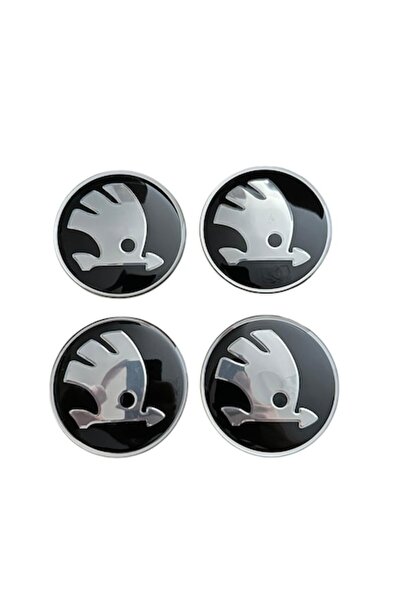 MAF Set 4 embleme stickere abtibild Ford albastre din tabla (aluminiu) autoadezive 65mm pentru capace ro