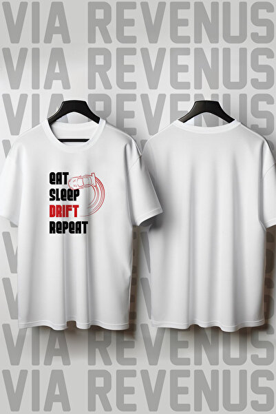 Vordevia Tricou unisex 100% bumbac cu imprimeu Drift