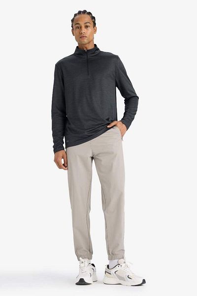 DeFacto New Season Defactofit Slim Fit Slim Fit Stand Collar Quick Drying Breathable Stretch Fabric