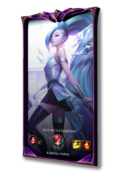 EFSA Games League of Legends LOL Kişiye Özel Oyun Yükleme Ekranı MDF Çerçeve ...