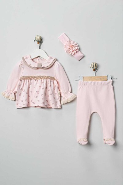 Alya&Alin Baby مجموعة مكونة من 3 قطع للفتيات الصغيرات - بلوزة منقوشة بالزهور ...
