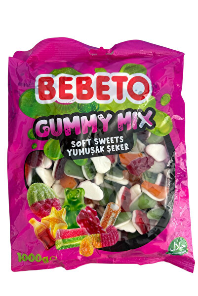 BEBETO Karışık Meyveli ve Vanilyalı Yumuşak Şeker 1000 gr.