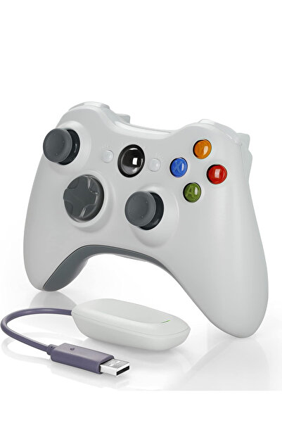 CRK TECH Xbox 360 Pc Ps3 Uyumlu Kablosuz Alıcılı Siyah Gamepad Joystıck