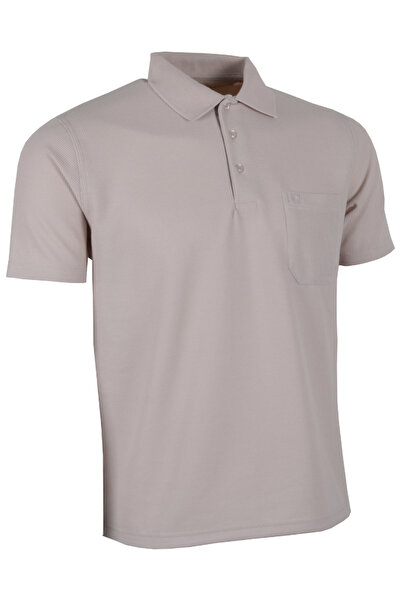 Modarar Men's T-Shirt Collar Pocket Waffle Fabric Rar01318