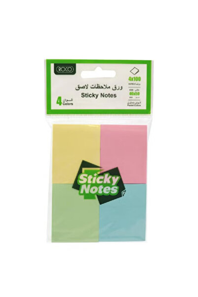 Roco Sticky Notes Assorted Pack – 40 X 50 mm, 400 Notes