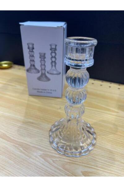 SGC STORE حامل شموع من الكريستال والزجاج