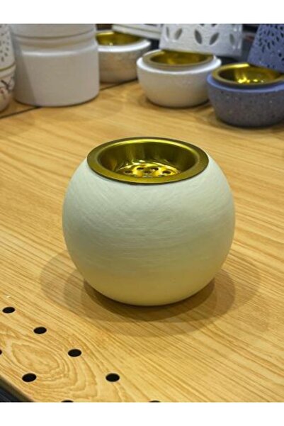 SGC STORE Creamy Spherical Incense Burner (6 Pieces)