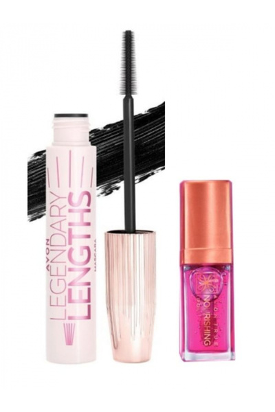 AVON Mascara Legendary Lengths + Nourishing Lip Oil Avon, Blossom