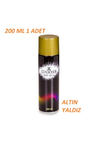 Güngörür ALTIN YALDIZ SPREY BOYA 200 ML 1 ADET GÖNDERİLİR YERLİ ÜRETİM