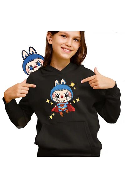 OEM Labubu Superman Kids Girls Sweatshirt