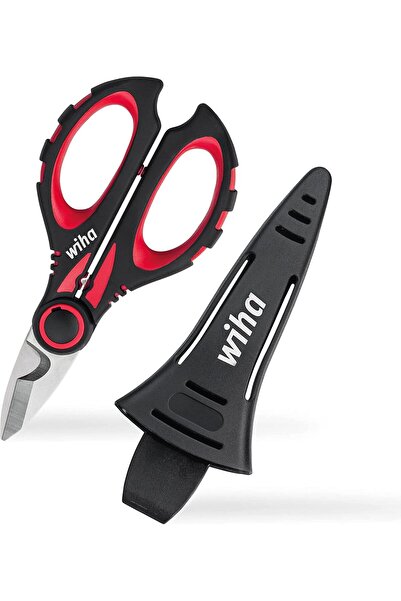 wiha مقص كابلات SB احترافي كهربائي مقاس 160 مم مع وظيفة الضغط