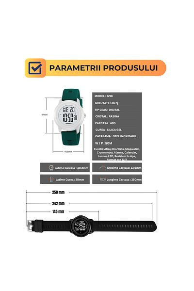 AZ PRODUCTS Children's Digital Watch, Waterproof, With Alarm, Stopwatch And Calendar – Ideal For Little Ones