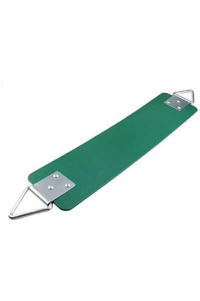FULLJOY Heavy Duty Iron Wall Swing Seat with Plastic Covered Chain, Green