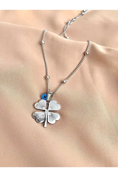 kozenbijoux 4 Yapraklı Yonca Zincir Kolye
