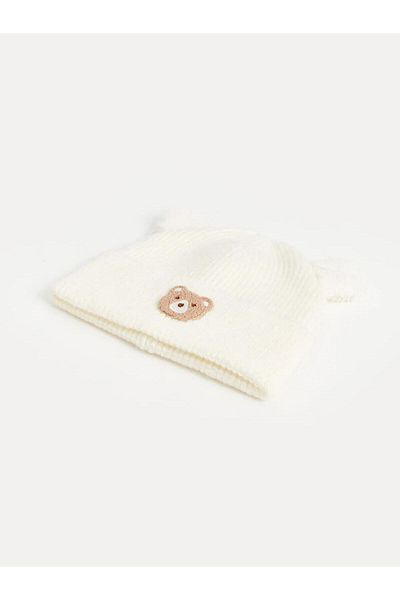 LC Waikiki Lcw Teddy Bear Embroidered Girl's Beret (W5)