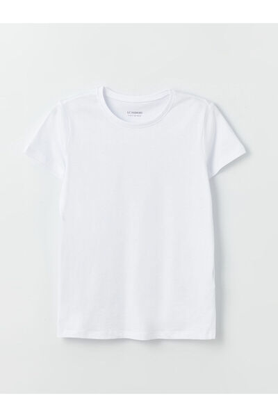 LC Waikiki New Season Crew Neck Basic κοντομάνικο μπλουζάκι για κορίτσια