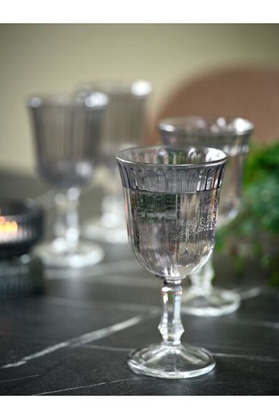 Fridolin Set of 2 wine glasses Ø8x16cm 240 ml gray