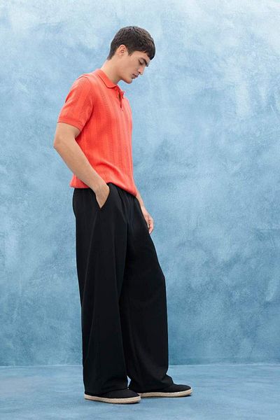 DeFacto New Season Barrel Fit Wide Straight Leg Pocket Trousers