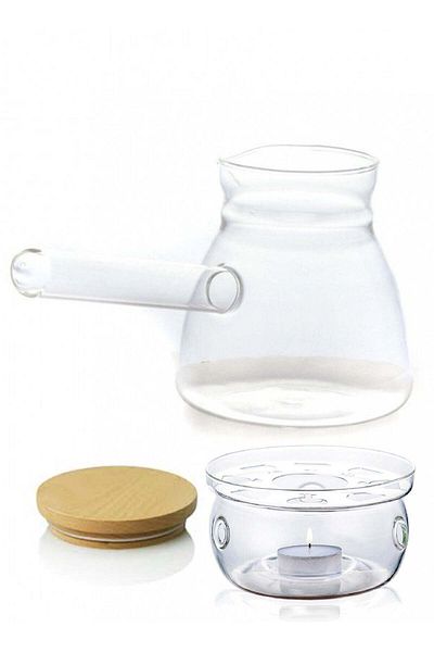 Smart Kitchen Coffee Pot with Heating Base Glass