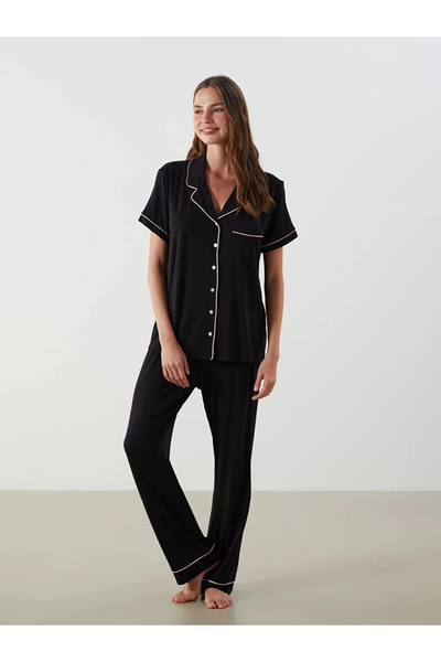 LC Waikiki Lcw dreamsiyah shirt collar women's pajama set