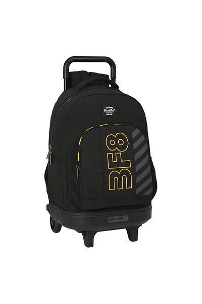 Blackfit8 School Rucksack with Wheels Zone Black 33 X 45 X 22 cm