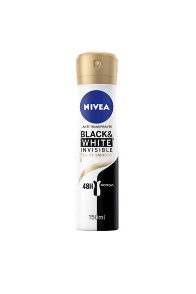 NIVEA Deodorant Invisible Black & White, Silky & Smooth, 150 ml