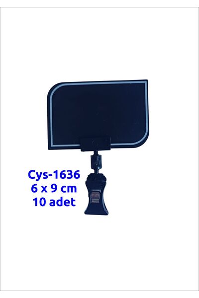 CYS ETİKET CYS 1636m Siyah Pvc Fiyat Etiketleri Yazılıp,Silinebilir,ayarlanab...