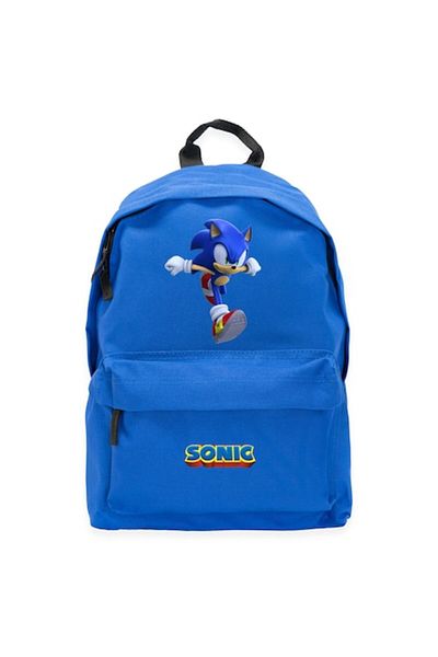 PARUNIV Sonic Backpack, Kindergarten, School, Casual, 2 Compartments, Blue