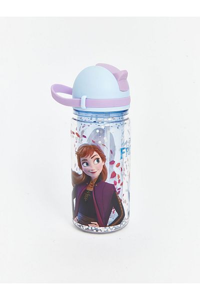 LC Waikiki Lcw Accessories New Season Frozen Printed Girl's Water Bottle with Straw 500 ml