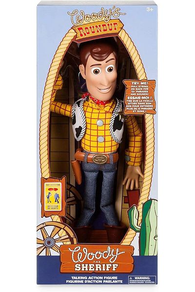 Disney Store Official Sheriff Woody Talking Action Figure from Toy Story