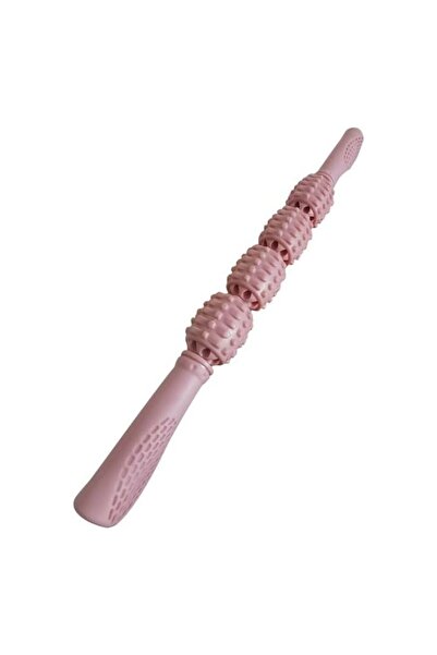 asmiat Muscle Massage Roller Stick – 4 Wheels, Pink