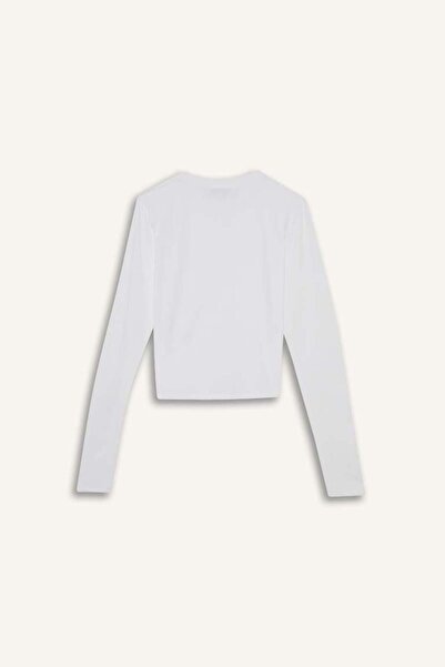 DeFacto New Season Fitted Crew Neck Long Sleeve T-Shirt