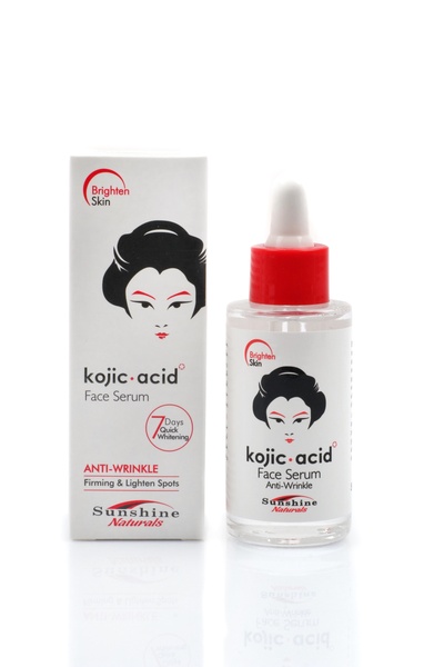 Sunshine Nutrition سيروم للوجه بحمض الكوجيك مضاد للتجاعيد وشد البشرة وتفتيح ا...