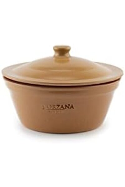 Generic Kurzana - Clay Pot with Lid and Side Handles, Healthy Cooking Pot Made in Spain