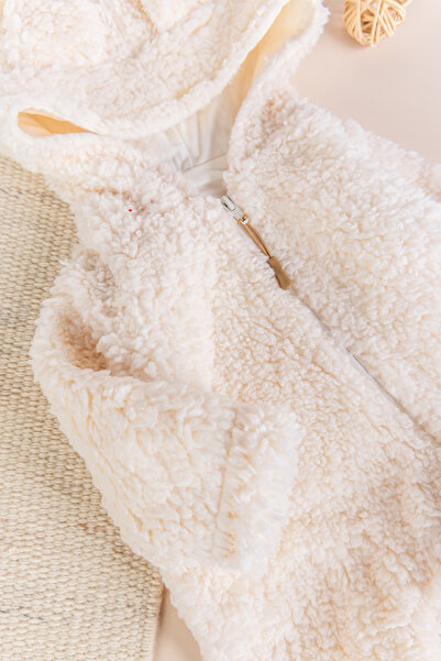 Babymod Welsoft Plush Winter Baby Girl/Boy Jumpsuit with Hood