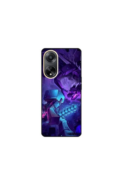 Atlas Husa personalizata si Folie de Silicon pentru OPPO A58, Ender Dragon, S...