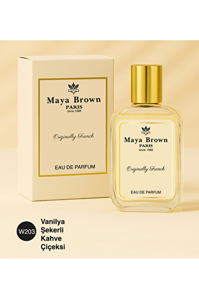 Maya Brown W203 Kadın EDP 60 ml | Kahve, Vanilya Çiçeksi Kalıcı| Çekici Koku-...