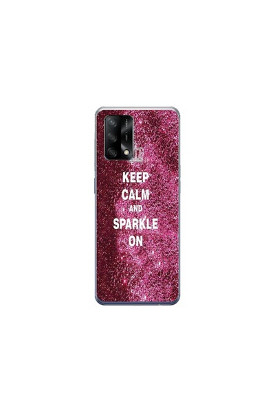 Atlas Husa personalizata OPPO A74 5G, Keep Calm and Sparkle On, multicolor, S...