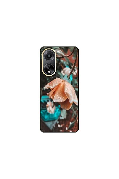 Atlas Husa personalizata si Folie de Silicon OPPO A17, Flowers #10, multicolo...