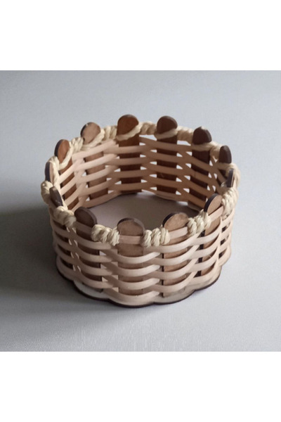 Bahat Handmade Wicker Willow Snack Bowl