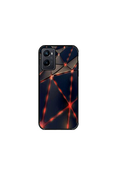 Atlas Εξατομικευμένη θήκη και μεμβράνη σιλικόνης για OPPO A96, Lava Triangles...