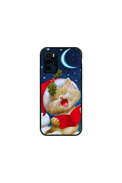 Atlas Husa personalizata si Folie de Silicon pentru OPPO A16s, Christmas Cat,...