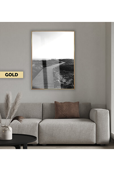 Harikabirev HARİKABİREV | MODEL DE DRUM DIN LEMN NEGRU&ALB | TABLA DE STICLA TEMPLATA CU CADRU, SIMPLE, VERTICALA