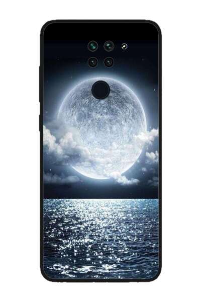 Atlas Husa personalizata si Folie de Silicon OPPO A54, Moon Sky, multicolor, ...