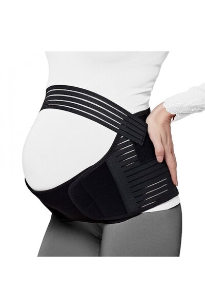 RUIOMII Professional Abdominal Belt for Pregnant Women RUIOMII®, Breathable, Adjustable, Black, XL