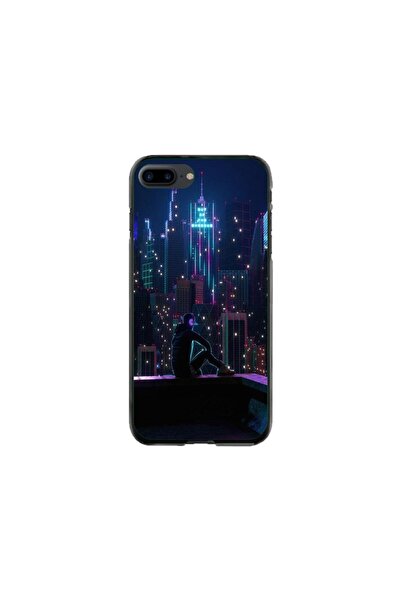 Atlas Προσωποποιημένη θήκη Apple iPhone 8 Plus, Neon City, πολύχρωμη, S1D1M0260