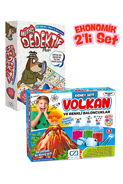 CA Games (2'Li Set ) Müthiş Dedektif Plus Dikkat ve Zeka Aile-Volkan,Renkli B...